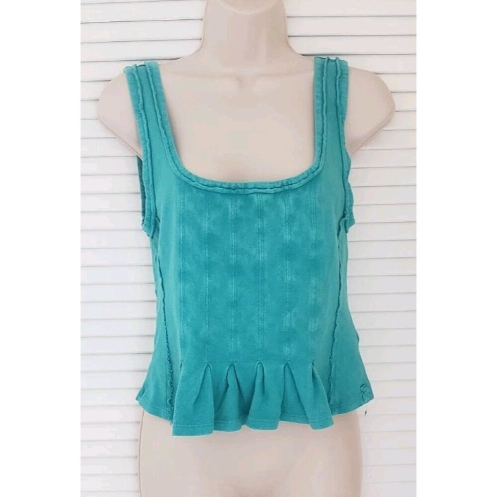 NEW WE THE FREE ROLLER TANK BLUE SMALL